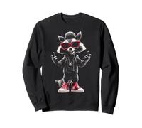 Raccoon Forest Kawaii Trash Panda Animal Lover Sunglasses Sweatshirt