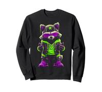 Raccoon Forest Kawaii Trash Panda Animal Lover Sunglasses Sweatshirt