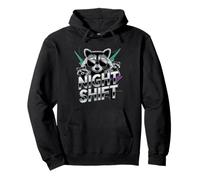 Raccoon Funny Late Night Worker Pullover Hoodie