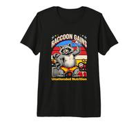 Raccoon Gains Unattended Nutrition Premium T-Shirt