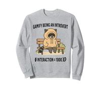 Raccoon Gamify being an Introvert, funny antisocial design Sweatshirt