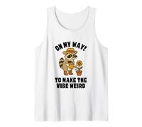 Raccoon Gardening On My Way to Make The Vibe Weird Plants Tank Top