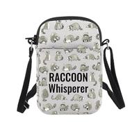 Raccoon Gift Raccoon Whisperer Crossbody Bag Raccoon Themed Gift Racoon Lover Gift (RACCOON Whisperer B UK)