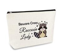 Raccoon Gifts for Women Cosmetic Bag Raccoon Lovers Gifts Raccoons Themed Makeup Bag Raccoons Lady Christmas Birthday Gift for Sister Bestie Niece BFF Best Friend Friendship Gift Travel Pouch