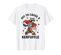 Raccoon Gnome Superhero Funny Animal Cartoon Design T-Shirt