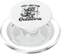 Raccoon Hiker Adventure Wilderness Explorer PopSockets PopGrip for MagSafe