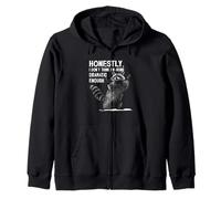 Raccoon Honestly I Don't Think I'm Being Dramatic Enough Zip Hoodie