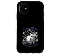 Raccoon I Must Rest My Rampage Is Over Funny Animal Humor Case for iPhone 11