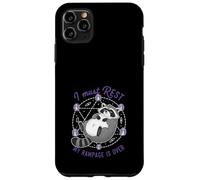 Raccoon I Must Rest My Rampage Is Over Funny Animal Humor Case for iPhone 11 Pro Max