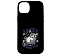 Raccoon I Must Rest My Rampage Is Over Funny Animal Humor Case for iPhone 14 Plus