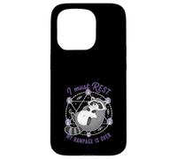 Raccoon I Must Rest My Rampage Is Over Funny Animal Humor Case for iPhone 15 Pro