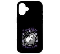 Raccoon I Must Rest My Rampage Is Over Funny Animal Humor Case for iPhone 16