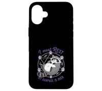 Raccoon I Must Rest My Rampage Is Over Funny Animal Humor Case for iPhone 16 Plus