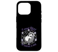 Raccoon I Must Rest My Rampage Is Over Funny Animal Humor Case for iPhone 16 Pro