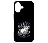 Raccoon I Must Rest My Rampage Is Over Funny Animal Humor Case for iPhone 17
