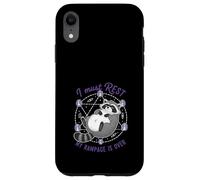 Raccoon I Must Rest My Rampage Is Over Funny Animal Humor Case for iPhone XR