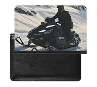 Raccoon in The Fall Tree Hole Passport Holder Slim Travel Wallet RFID Blocking Card Case Cover Passport Cover Protector Essentials with Credit Card Slots for Women/Men, Snowmobile, One Size, Modern