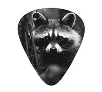Raccoon in the jungleGuitar Picks, 12-Piece Pattern Set, Three Different Thicknesses for Acoustic Electric Guitar and Other Instruments