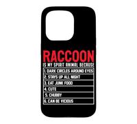 Raccoon Is My Spirit Animal Because Dark Circles Around Eyes Case for iPhone 15 Pro