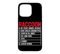 Raccoon Is My Spirit Animal Because Dark Circles Around Eyes Case for iPhone 15 Pro Max
