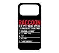 Raccoon Is My Spirit Animal Because Dark Circles Around Eyes Case for iPhone 17 Pro Max