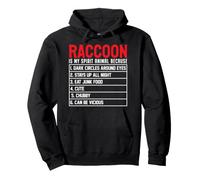 Raccoon Is My Spirit Animal Because Dark Circles Around Eyes Pullover Hoodie