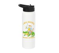 Raccoon Knight I Will Succeed Because I Am Insane Boys Girls Stainless Steel Insulated Water Bottle