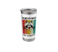 Raccoon Lover Trash Picking Dumpster Diving Trash Bin Stainless Steel Insulated Tumbler