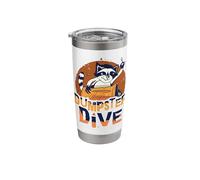 Raccoon Lover Trash Picking Dumpster Diving Trash Bin Stainless Steel Insulated Tumbler