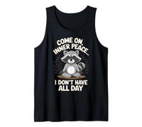 Raccoon Meditation Humor for Stress Relief Lovers Tank Top