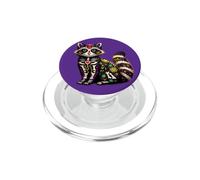 Raccoon Mexican Sugar Skull Calavera Viva Mexico Girl Party PopSockets PopGrip for MagSafe