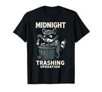 Raccoon Midnight Trashing Operation Funny Stay Trashy T-Shirt