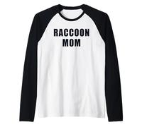 Raccoon Mom Funny Trash Panda Animal Lover Raglan Baseball Tee