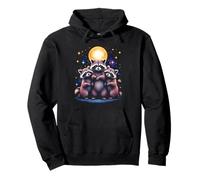 Raccoon Moonlight Pullover Hoodie