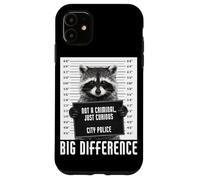 Raccoon Mugshot Not a Criminal Just Curious Big Difference Case for iPhone 11