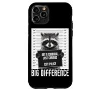 Raccoon Mugshot Not a Criminal Just Curious Big Difference Case for iPhone 11 Pro