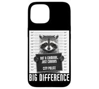 Raccoon Mugshot Not a Criminal Just Curious Big Difference Case for iPhone 15