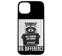 Raccoon Mugshot Not a Criminal Just Curious Big Difference Case for iPhone 15 Plus