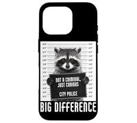 Raccoon Mugshot Not a Criminal Just Curious Big Difference Case for iPhone 16 Pro