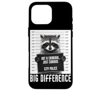 Raccoon Mugshot Not a Criminal Just Curious Big Difference Case for iPhone 16 Pro Max