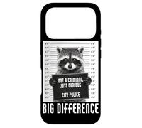 Raccoon Mugshot Not a Criminal Just Curious Big Difference Case for iPhone 17 Pro