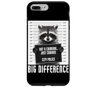 Raccoon Mugshot Not a Criminal Just Curious Big Difference Case for iPhone 7 Plus/8 Plus