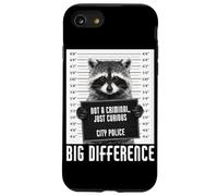Raccoon Mugshot Not a Criminal Just Curious Big Difference Case for iPhone SE (2020) / 7/8