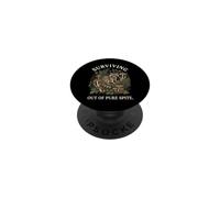 Raccoon Mushroom Pure Spite Woodland Forest Survival PopSockets Adhesive PopGrip