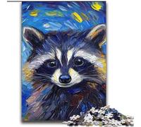 Raccoon Night Sky 2000 Pieces Jigsaw Puzzle For Adults Teens, Suitable for Ages 14 And Up Wall Decoration Christmas Birthday Gift (70x100cm)