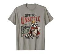 Raccoon Off to Unsettled The Common Folk Medieval T-Shirt