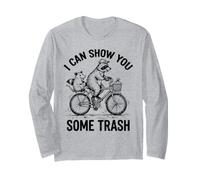 Raccoon Opossum Bike I Can Show You Some Trash Long Sleeve T-Shirt