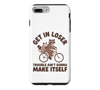 Raccoon Opossum Humor Bicycle Troublemaker Funny Animal Case for iPhone 7 Plus/8 Plus