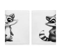 Raccoon Painting Passport Card Holder Travel Passport Covers Case Pu Passport Book Cover Passport Wallet Cover Case Passport Protective Cover Unisex Passport Protector, style, 20.3x13.8cm