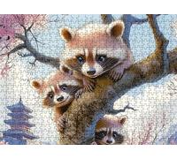 Raccoon Palace Puzzle - 5000 Piece Jigsaw Puzzles for Adults - The Back Features Printed Letter Guides - The Pieces fit Together Snugly - Wooden Puzzles for Adults - Gifts Man 61.6 X 41.5 Inch s7h-434